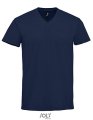 Heren T-shirt Sols Imperial V-Neck French Navy